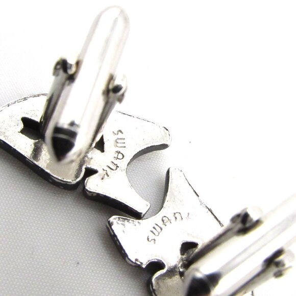 Vintage Swank Comedy & Tragedy Mask Cufflinks - Picture 3 of 12